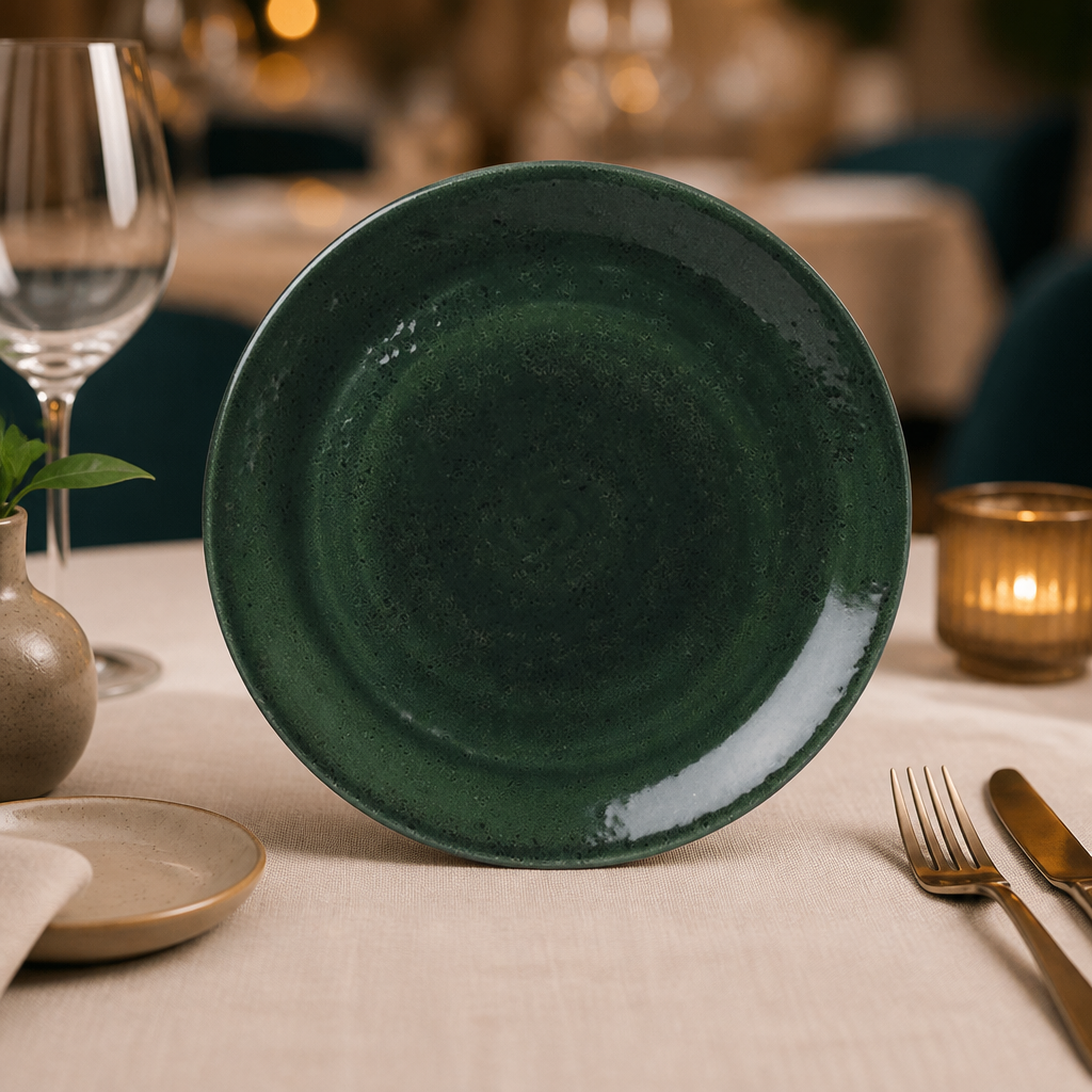 Commercial Coupe Plates Burnt Emerald 253mm 12 Pack