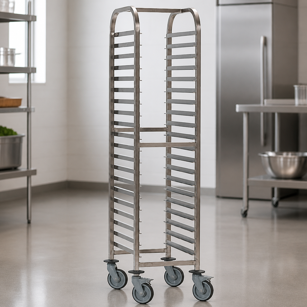 Commercial Gastronorm Racking Trolley 15 Shelves Capacity