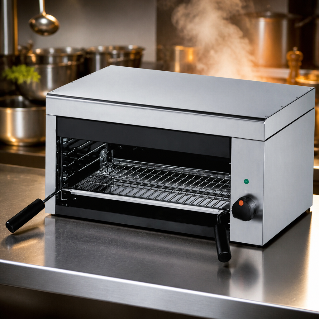 Commercial Salamander Grill 4x 2/3 GN Stainless Steel 3kW