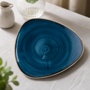 Commercial Stonecast Lotus Plates 228mm Java Blue 12 Pack