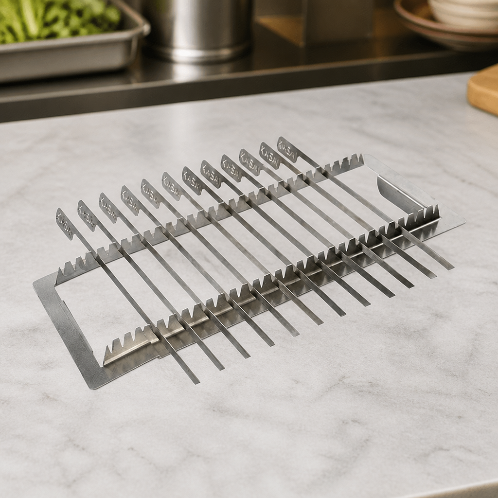 Commercial Skewer Rack with 12 Skewers for Konro Grill