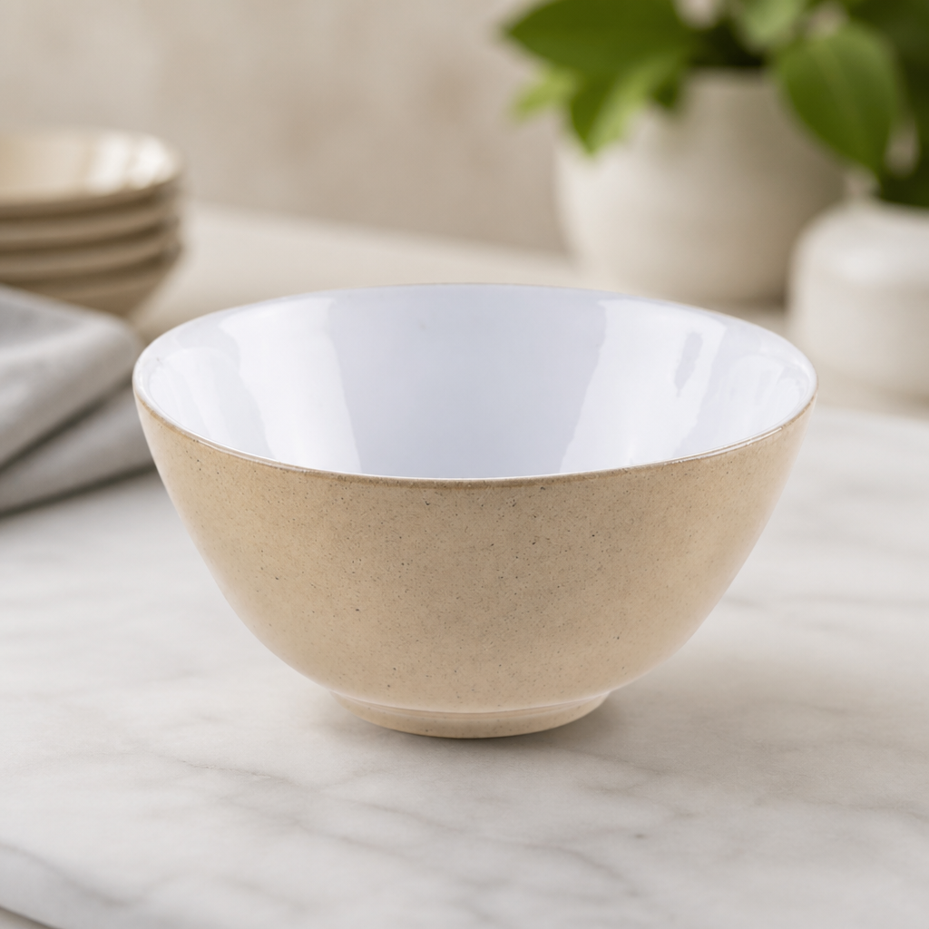 Commercial Raw Recycled Clay Deep Bowls 140mm 435ml 6 Pack