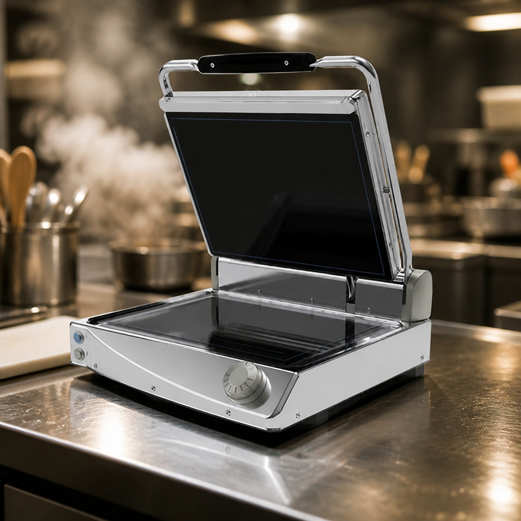 Medium Smooth Contact Grill Manual for commercial use