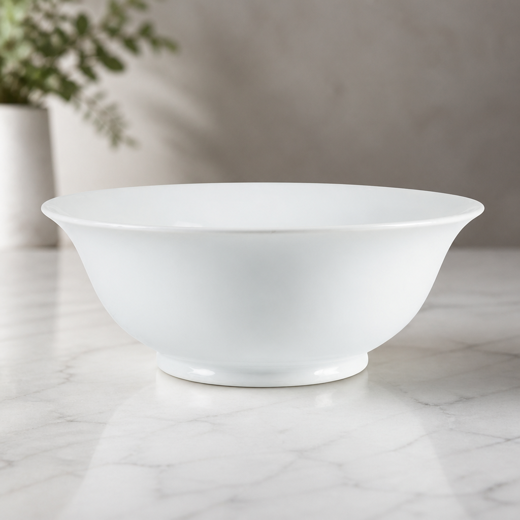 Large 4L Commercial Ceramic Serving Bowl 330mm Diameter
