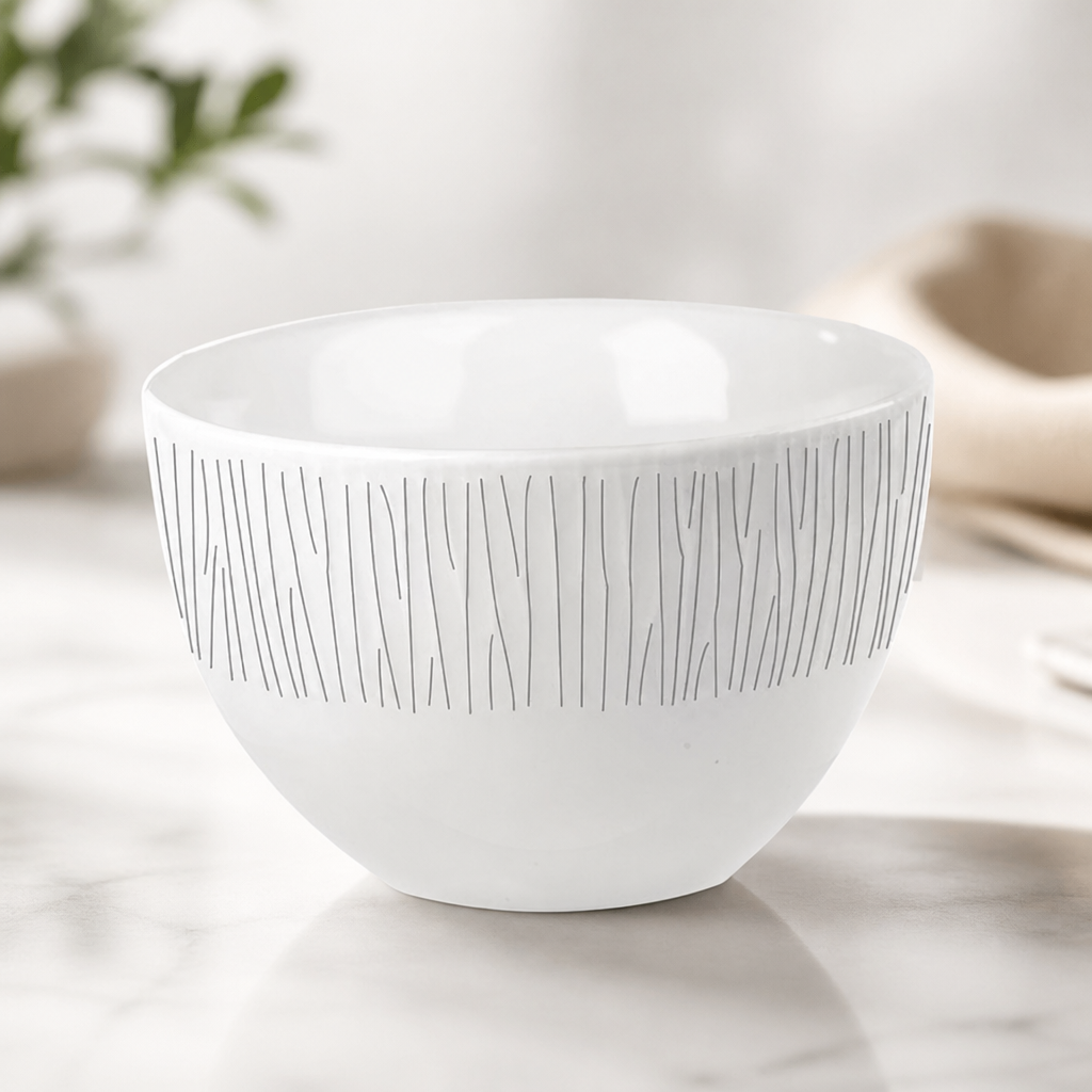 Commercial Bamboo Sugar Bowls 8oz 12 Pack Porcelain Set
