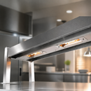 Commercial Single-Tier Heated Overshelf for Hot Cupboards