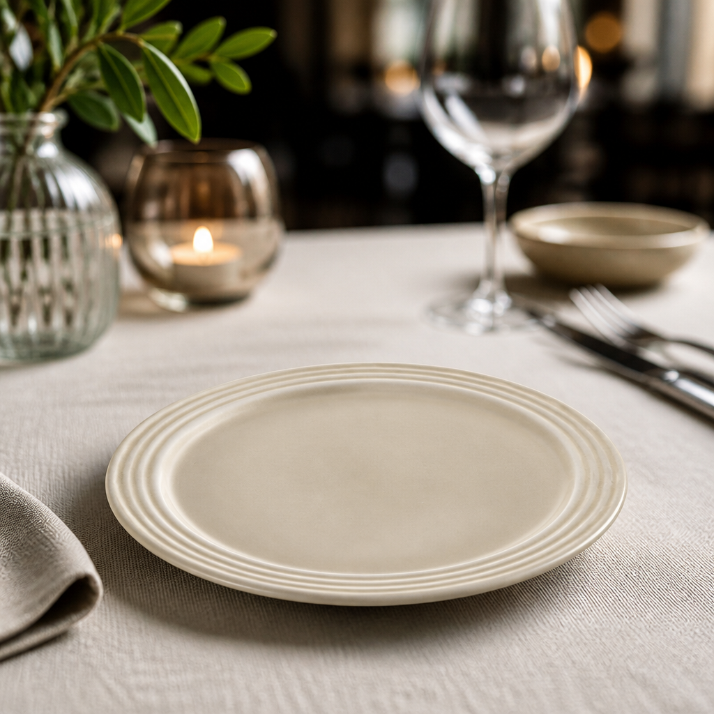 Commercial 152mm Linen Plate - 12 Pack Vitrified China