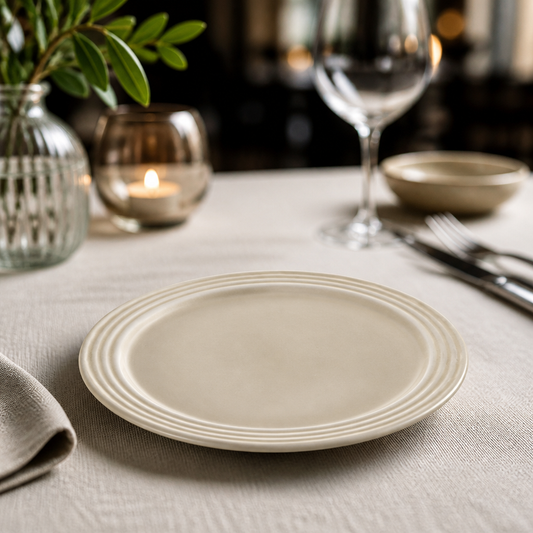Commercial 152mm Linen Plate - 12 Pack Vitrified China