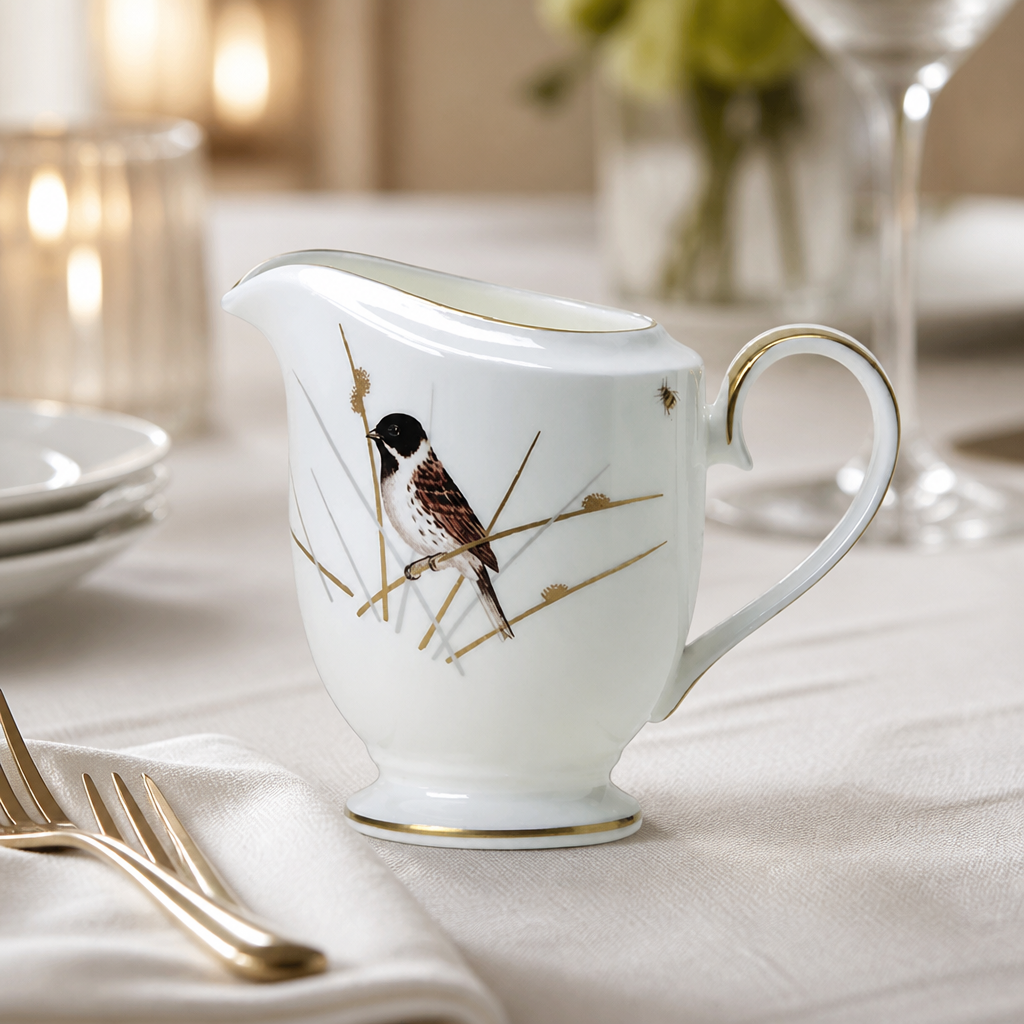 Commercial Bone China Milk Jug 250ml - 12 Pack