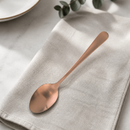 Commercial Medium Teaspoon Set Copper 12 Pack Stainless Steel
