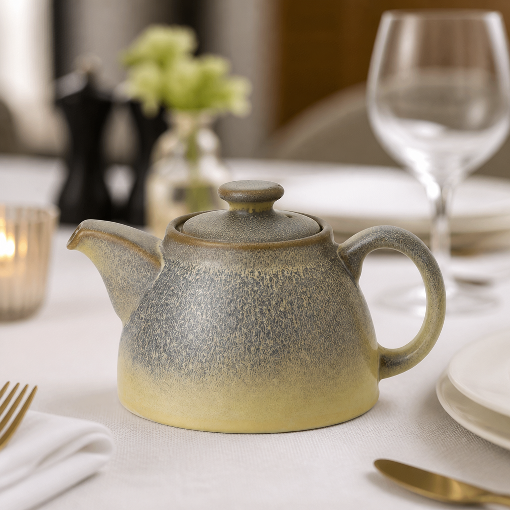 Commercial Teapots 828ml Vitrified Stoneware 6 Pack