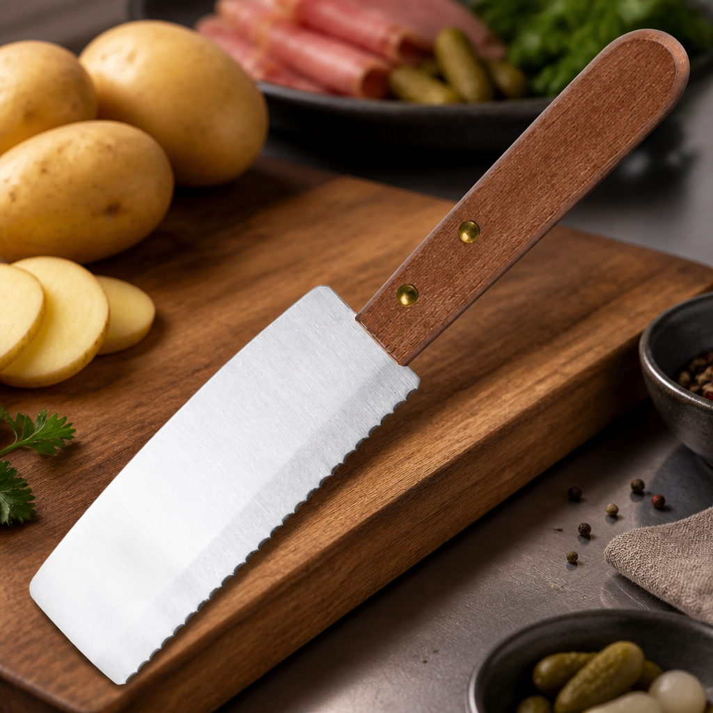 Commercial Raclette Knife for Cheese Wheel Cutting and Scraping