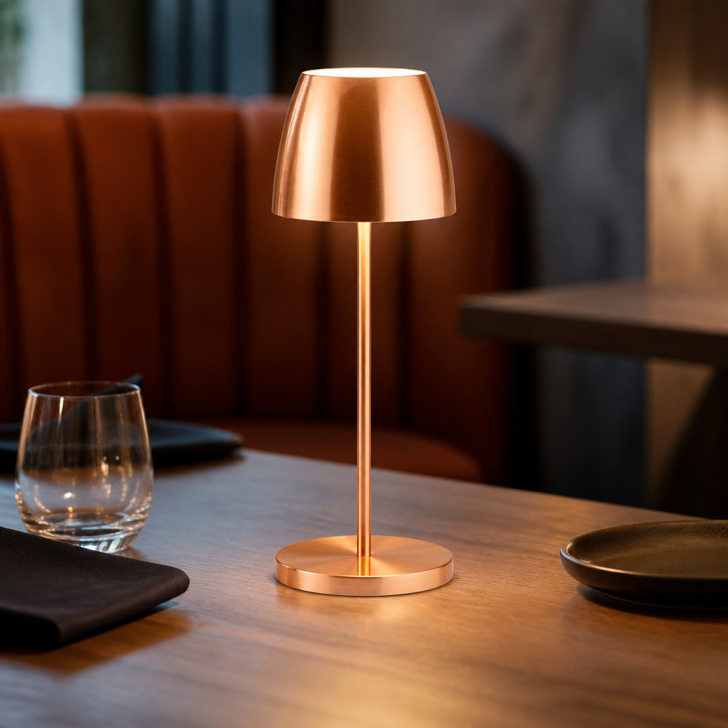 300mm Commercial Cordless Table Lamp with USB Charging Base