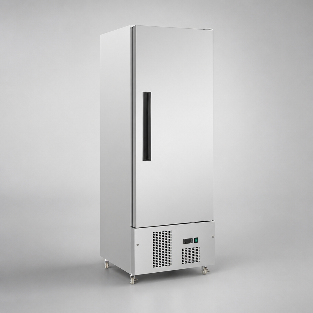 Commercial Upright Slimline Fridge 440Ltr Single Door