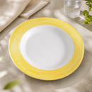 Commercial Brush Soup Plates 225mm Pack of 12 Opal White