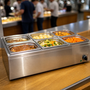Commercial Bain Marie 6 x 1/4 GN Capacity Hot Food Holder