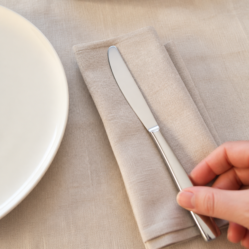 Commercial 18/10 Stainless Steel Dessert Knife 225mm 12 Pack