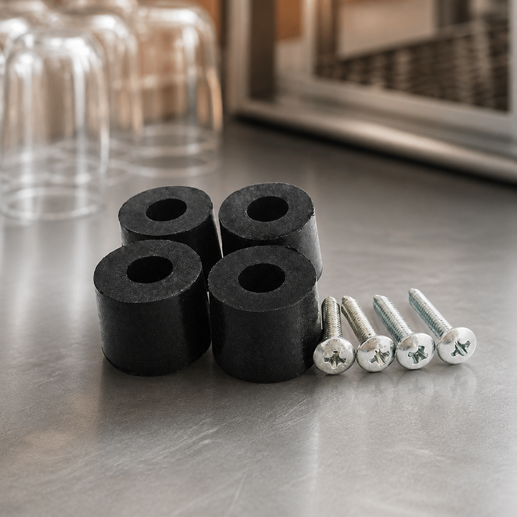 Commercial Glass Polisher Feet 4 Pack Rubber Replacement Parts