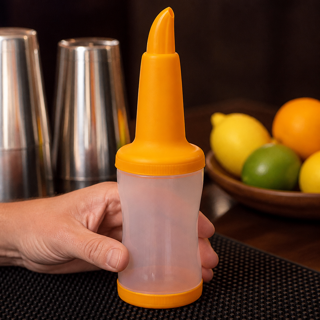 1.08Ltr Commercial Juice Pourer with Orange Lid