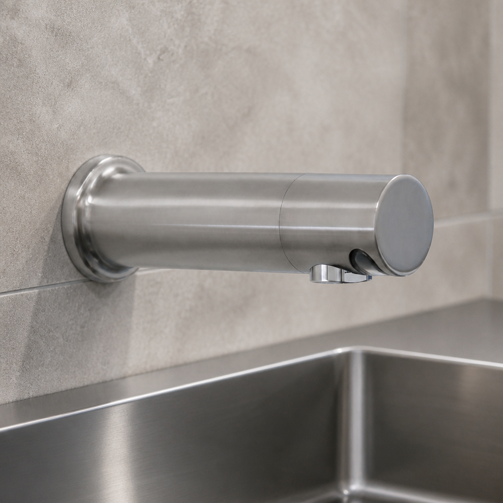 Commercial Sensor Operated Sink Tap 150mm with PEX Hose