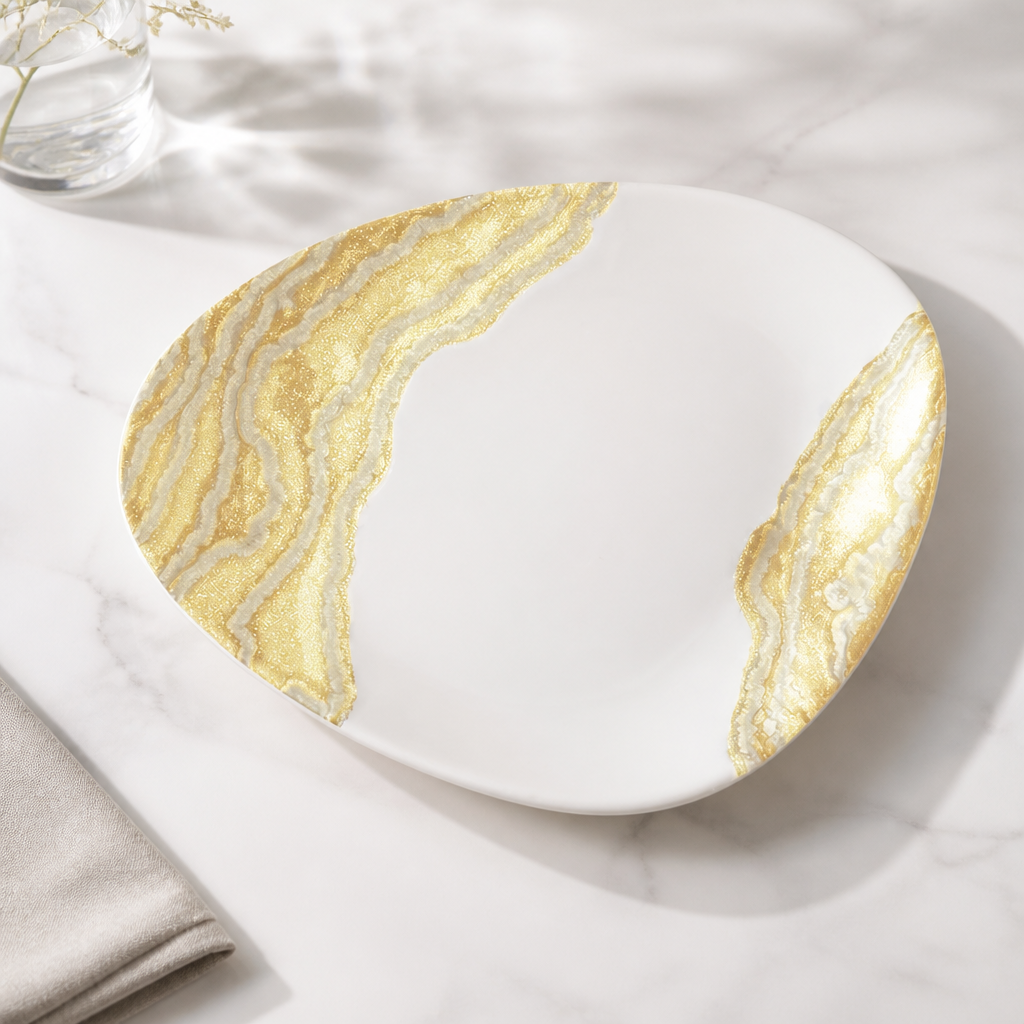 Gold Triangle Chefs Plates 255 x 203mm (12 Pack)