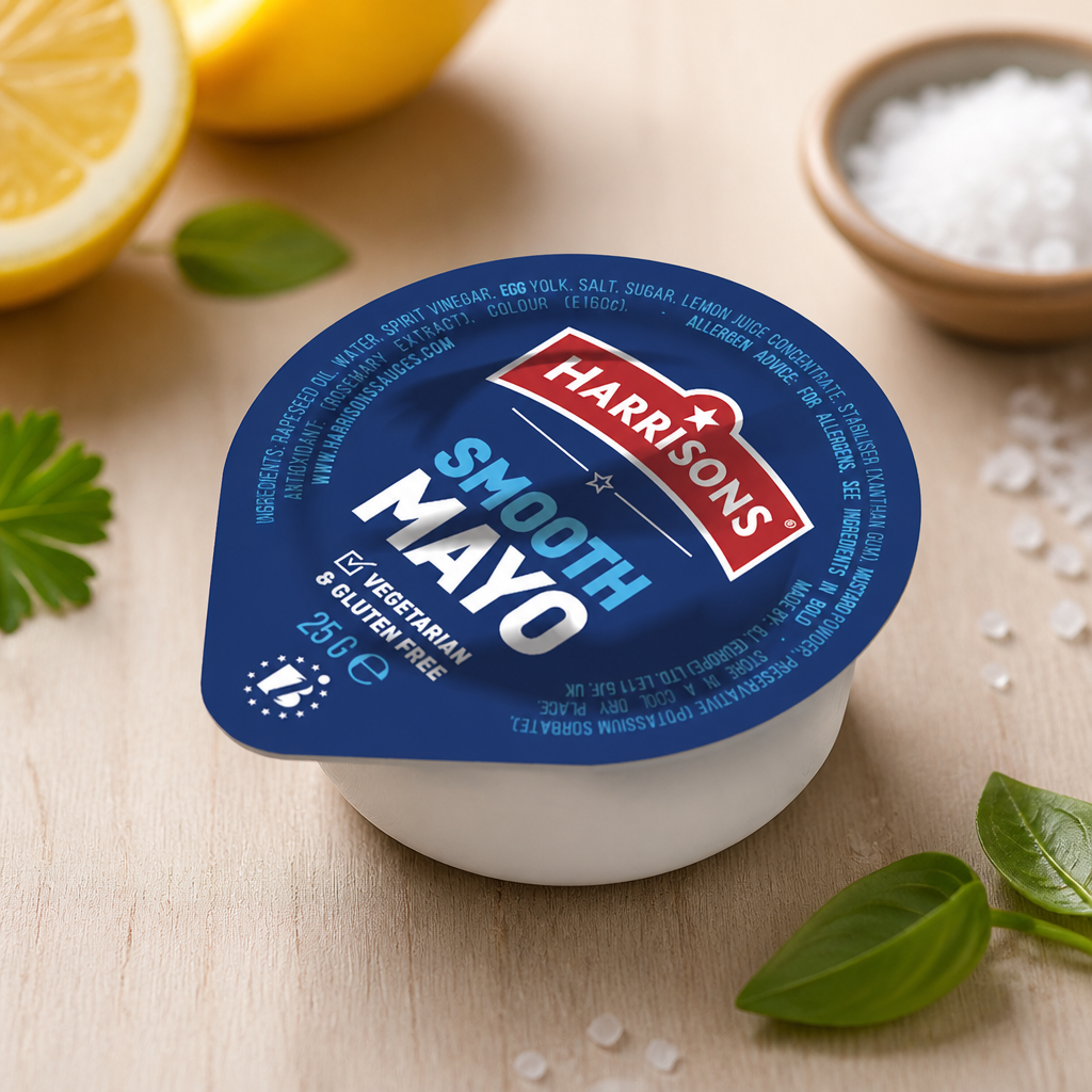 Commercial Mayonnaise Dip Pots 25g Pack of 100 Sachets