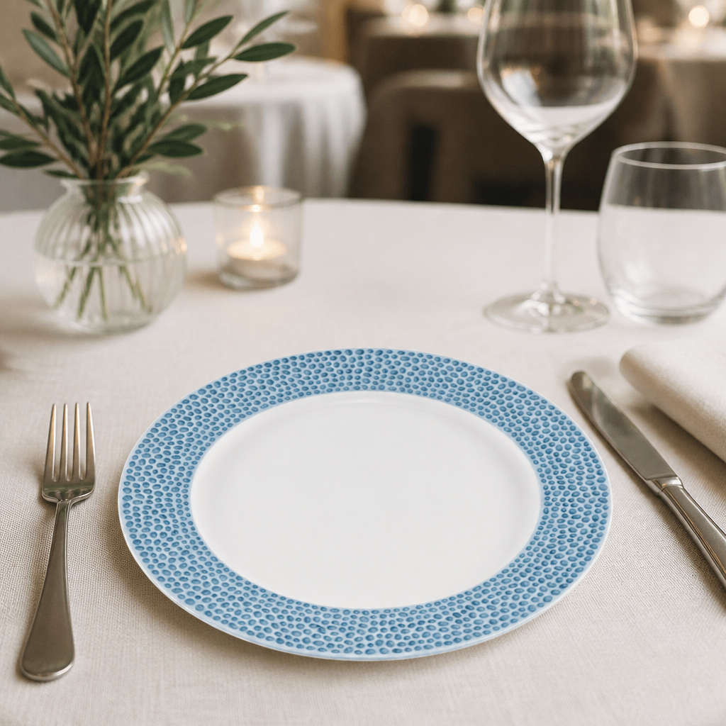 Commercial Isla Plates Ocean Blue 170mm - 12 Pack