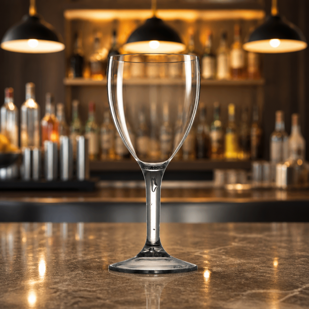 Commercial Polycarbonate Wine Glasses 255ml CE Marked 12 Pack