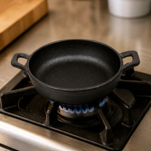 Cast Iron Round Eared Dish 120mm 0.25 Ltr Commercial Tapas Bowl