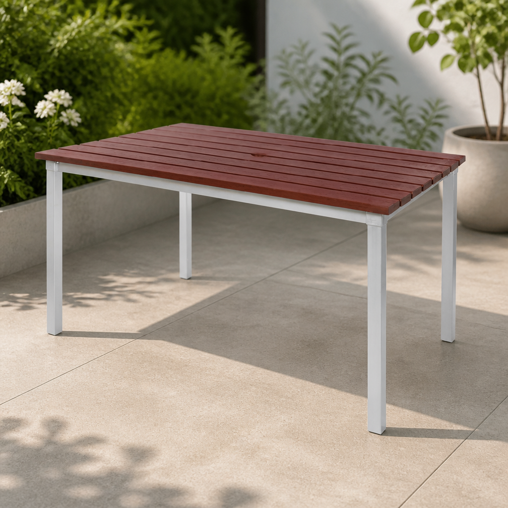 Commercial Outdoor Faux Wood Table 1250mm