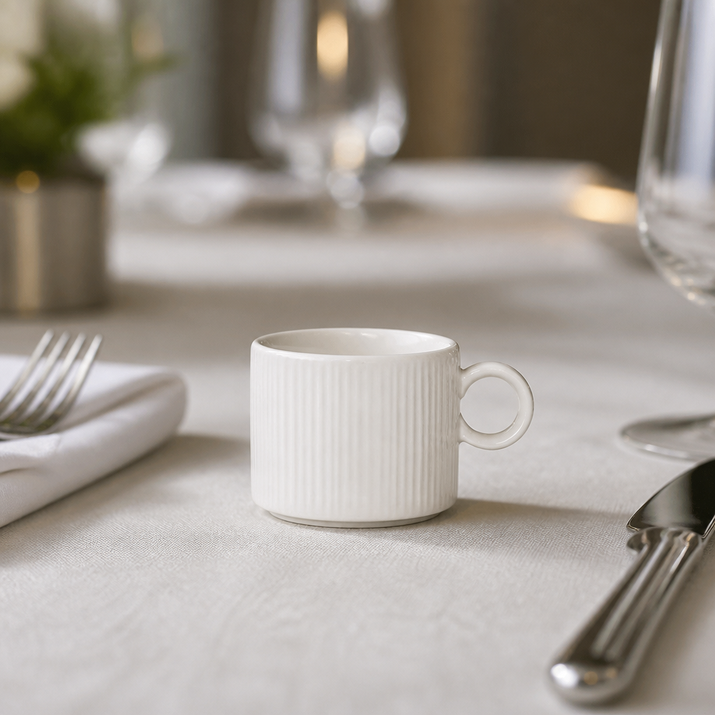Commercial Espresso Cups 85ml Hard Porcelain 12 Pack