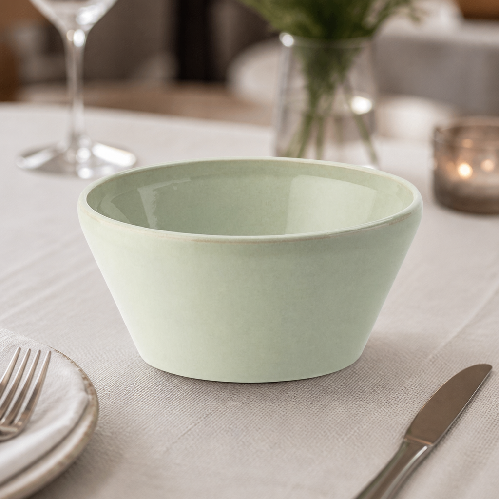 Set of 6 Commercial Mint Ceramic Bowls 150mm