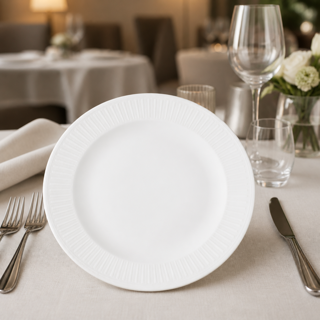 Commercial Rimmed Plates 276mm Pack of 12
