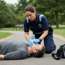 Professional Mouth-To-Mouth Resuscitation Barrier with One-Way Valve for Safe Air Ventilation