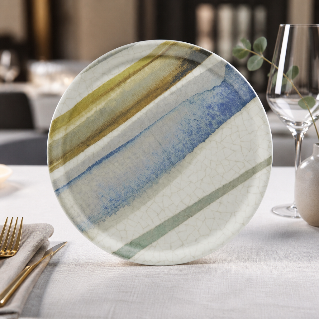 Commercial Pizza Plates 310mm Stripe Design 6 Pack