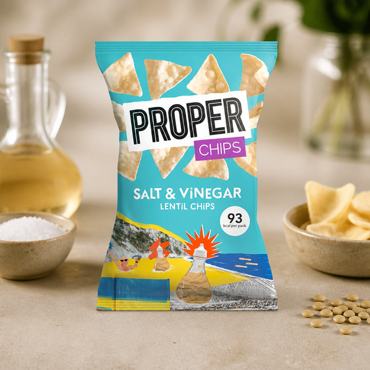 Vegan Salt & Vinegar Lentil Chips 20g - Gluten Free Snacks