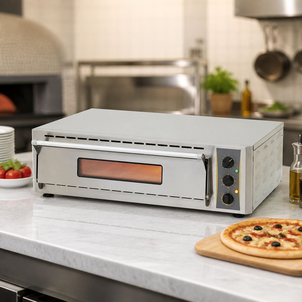 Commercial Twin Deck Pizza Oven for 16" Pizzas and Grilling