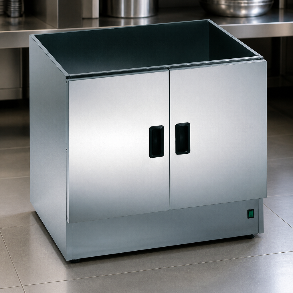 Large Capacity Heated Open Top Pedestal Cupboard for Catering