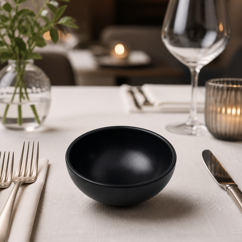 Commercial Stoneware Rice Bowls 200ml 105mm 6 Pack