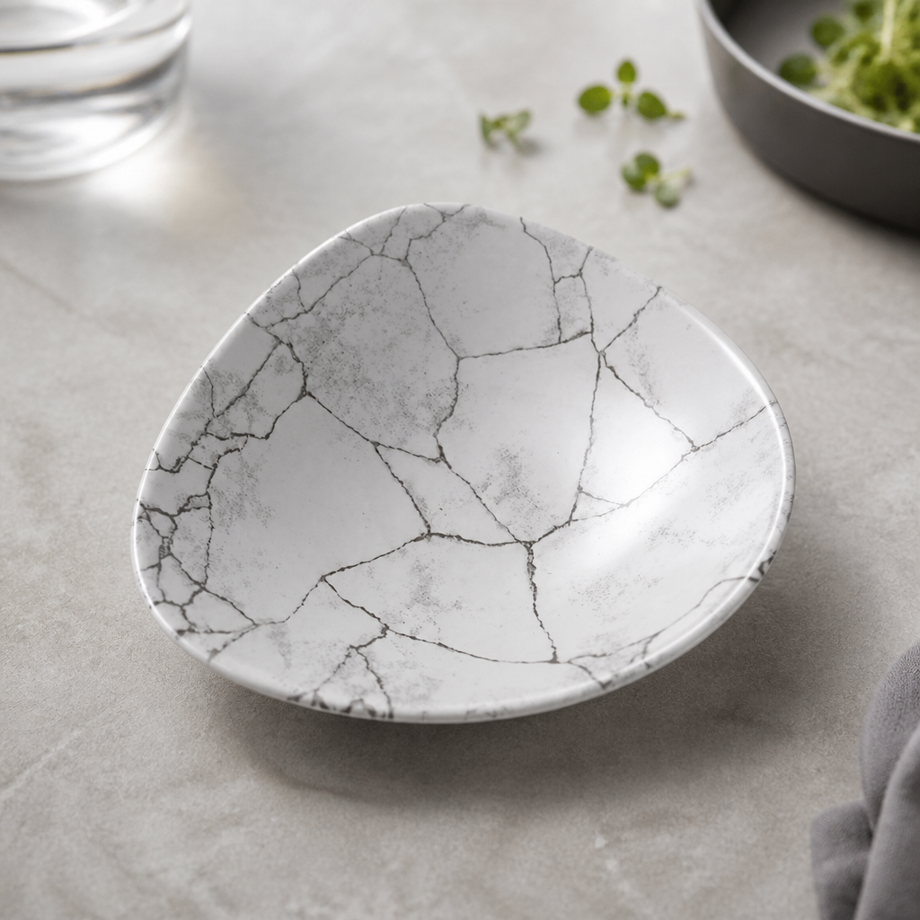 Commercial Kintsugi Bowls 370ml 177mm Agate Grey 12 Pack