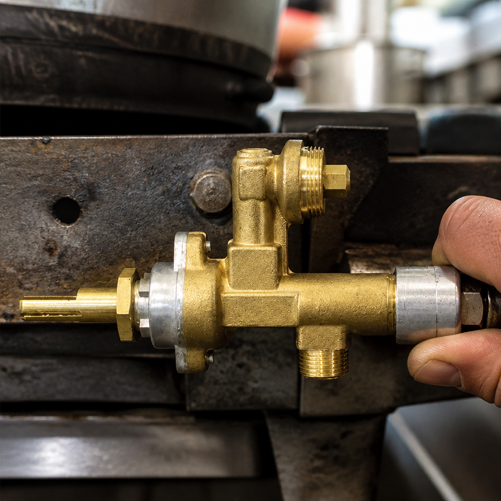 Commercial gas valve for boiling ring replacement parts