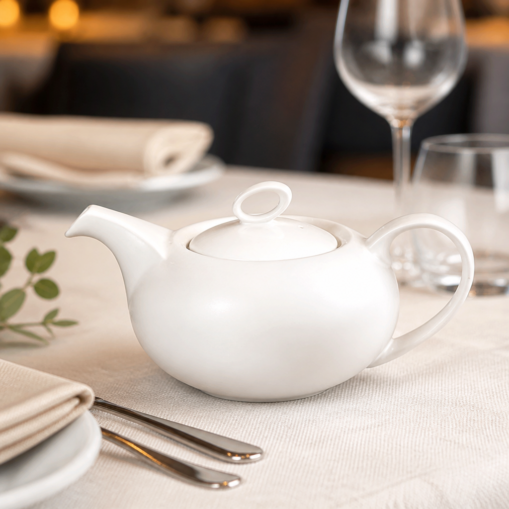 Commercial Teapot 420ml - Durable 6 Pack Catering Equipment