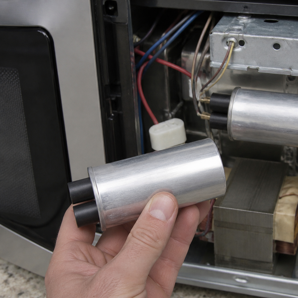 HV Capacitor for Commercial Microwave 54.5x111mm Polypropylene