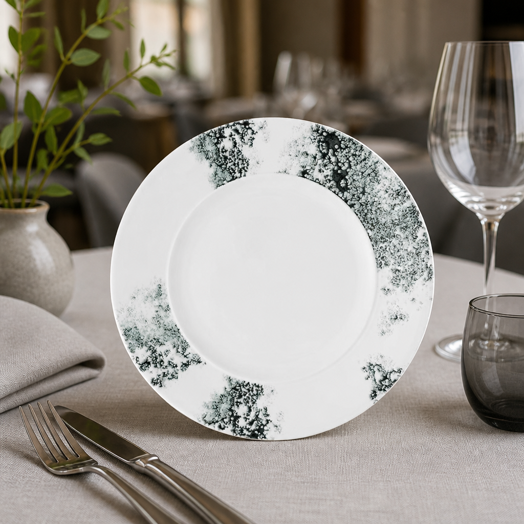 Commercial Smoke Rim Plates 280mm - 6 Pack