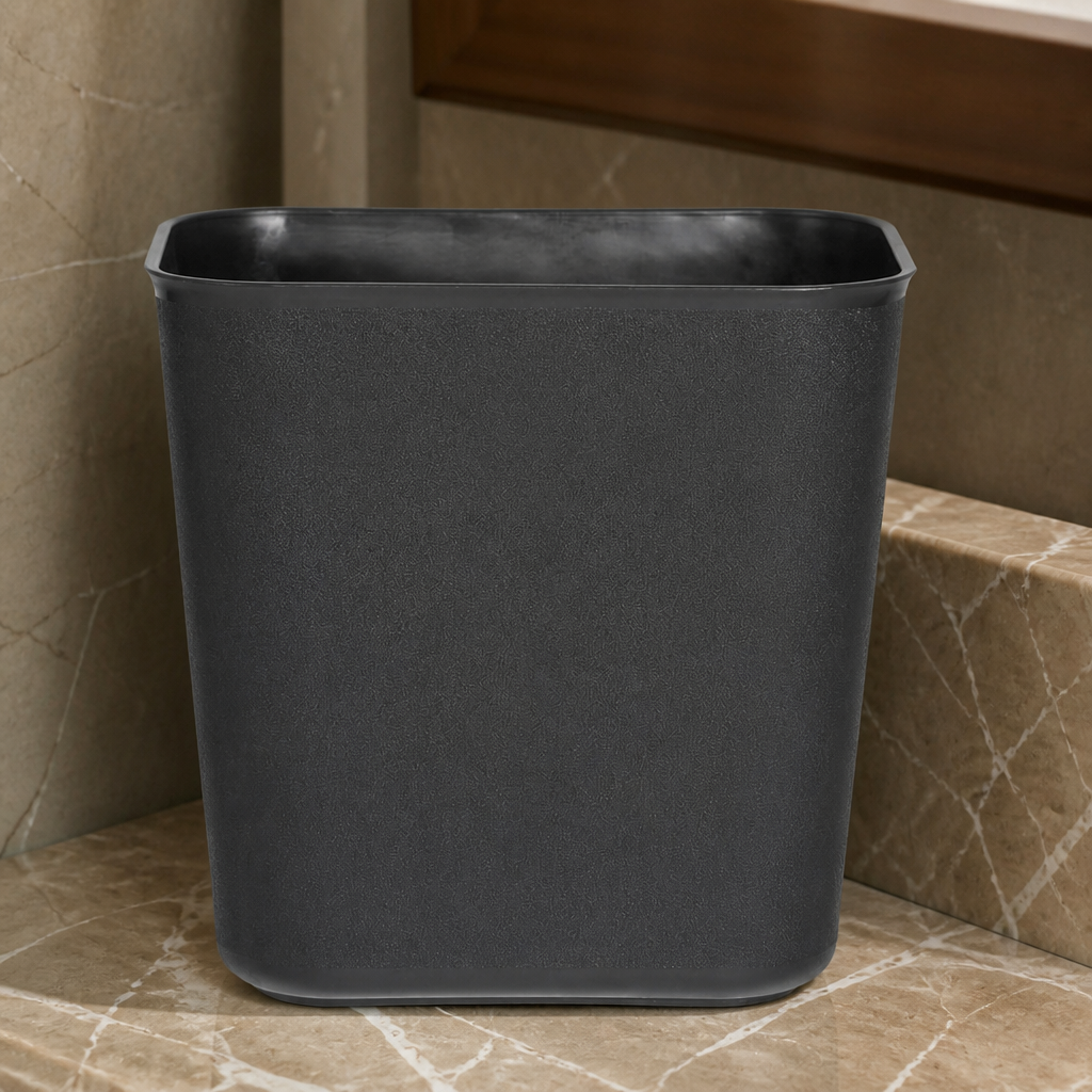 Commercial Waste Bin 14L Black Slim Design Space-Saving