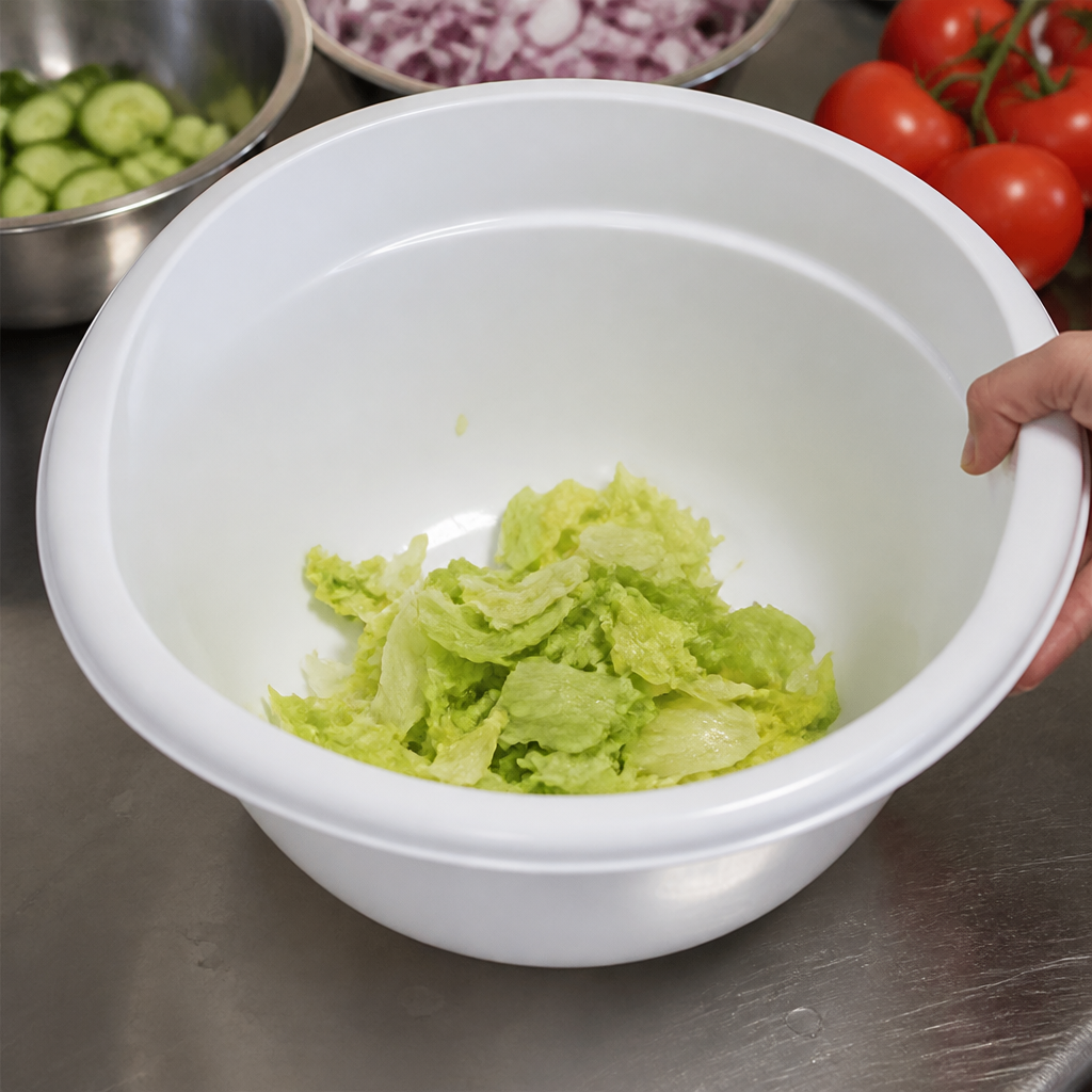 5Ltr Commercial Polypropylene Mixing Bowl for Catering Kitchens
