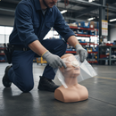Professional Mouth-To-Mouth Resuscitation Barrier with One-Way Valve for Safe Air Ventilation