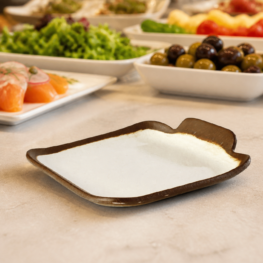 Commercial Square Platter 140mm for Food Presentation