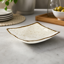Commercial Melamine Square Plate 240mm Rustic Design