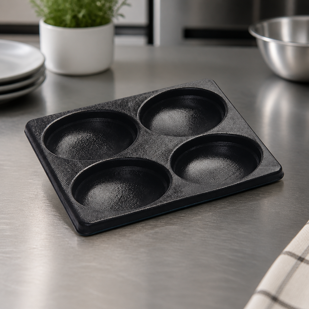 Commercial Non-Stick Egg Mould for Ovens 4 Eggs